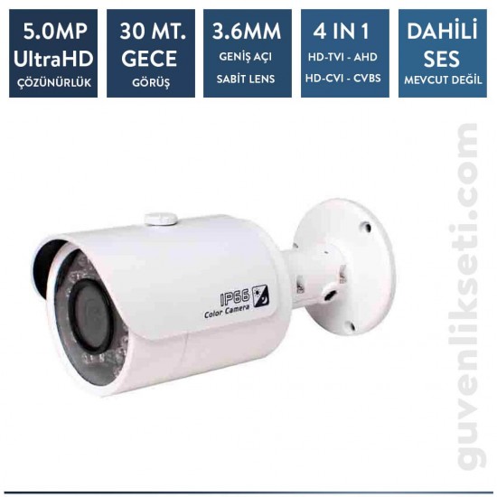 Techvision TC-4536H 5mp Metal Bullet Kamera (30mt Ir)